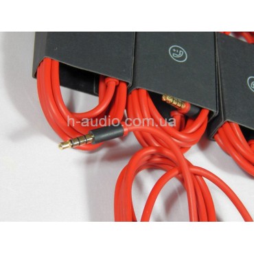 Оригинальный кабель с управлением и микрофоном для наушников Beats 2.0, длина: 1,4 м ч-красный